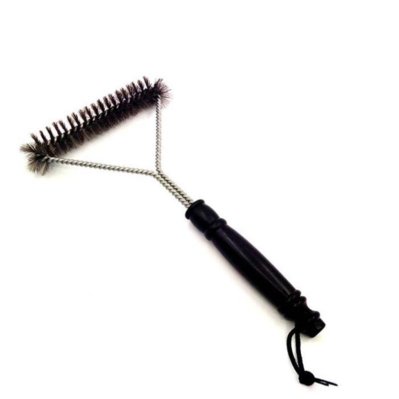 12inch Stainless Steel Cleaning Brush Barbecue Brush Manual Barbecue Rack Cleaning Brush Home Barbecue Rack Cleaning Tool