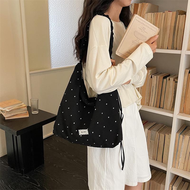 2026 Trendy Star Pattern Shoulder Bag for Students - Campus Street Essential Handbag
