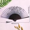 Chinese Folding Fan Hand Fan Decorative Dance Fans with Tassels Wedding Hand Fans Portable Bamboo Fans Wedding Gift for Guests