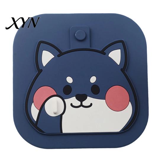 Sewer Anti-Odor Deodorizing Mat Cartoon Dog Floor Drain Cover, Silicone Shower Tub Stopper with Drainage Bathroom Hair Catcher Holes, for Kitchen