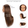 100% Real Hair Mannequin Head With Human Hair Hairdresser Cosmetology Mannequin Manikin Training Practice Styling Doll Head
