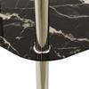 VidaXL Table 2 niveaux Transparent et noir 38x38x50 cm Verre trempé 322792