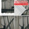 2pcs   2D FLAT PRINTING Curtains (Without Rod) Forest Majesty Popular Curtains&Drapes Festival Versatile Fabric Curtains