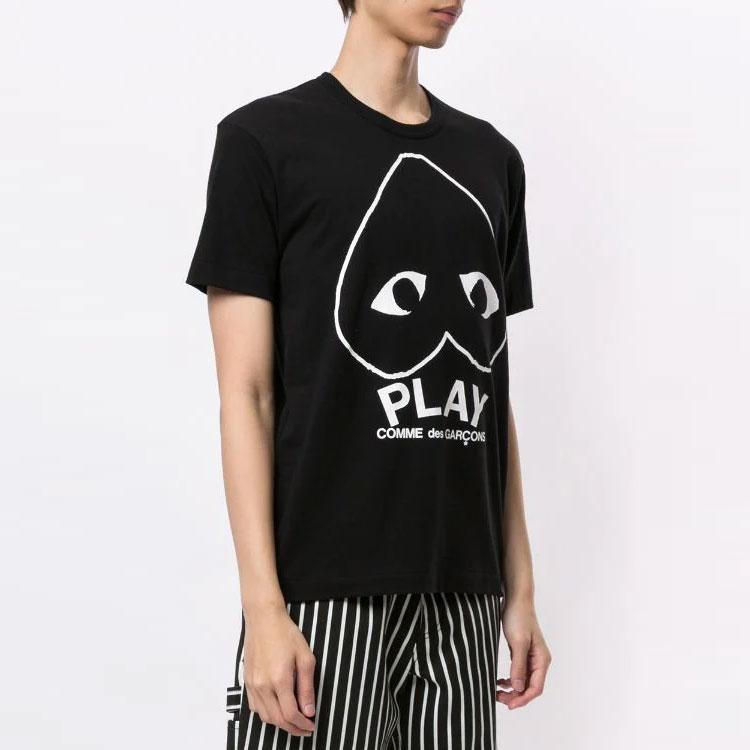 Comme Des Garcons Play Inverted Outline Heart T shirt AZ-T114-051-1