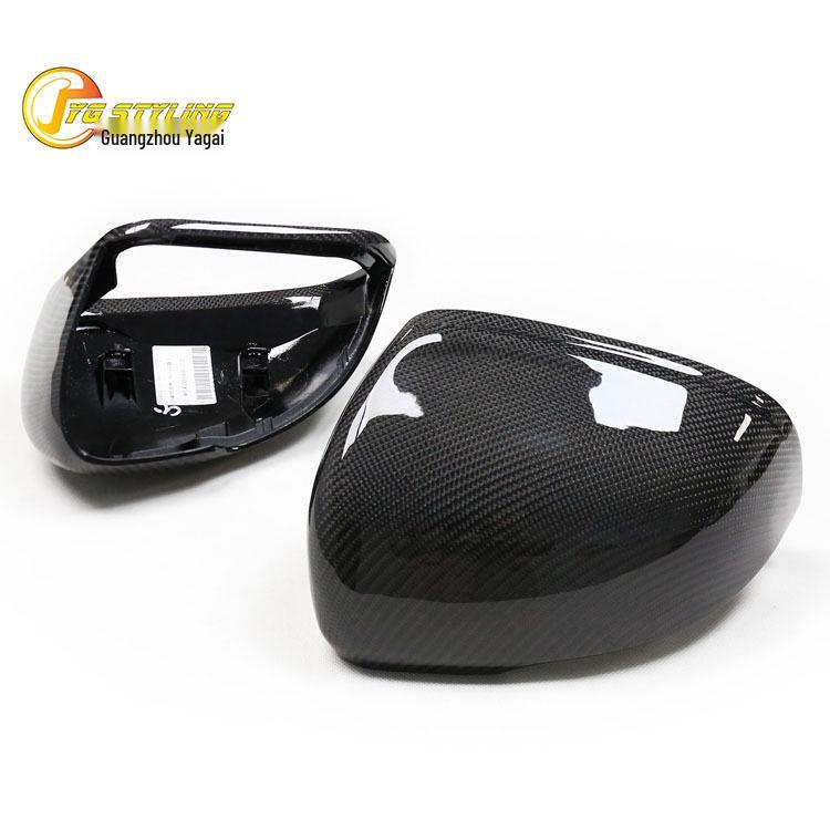 Carbon Fiber Replacement Rearview Mirror Cover for Volvo S60, V60, XC40, and S90