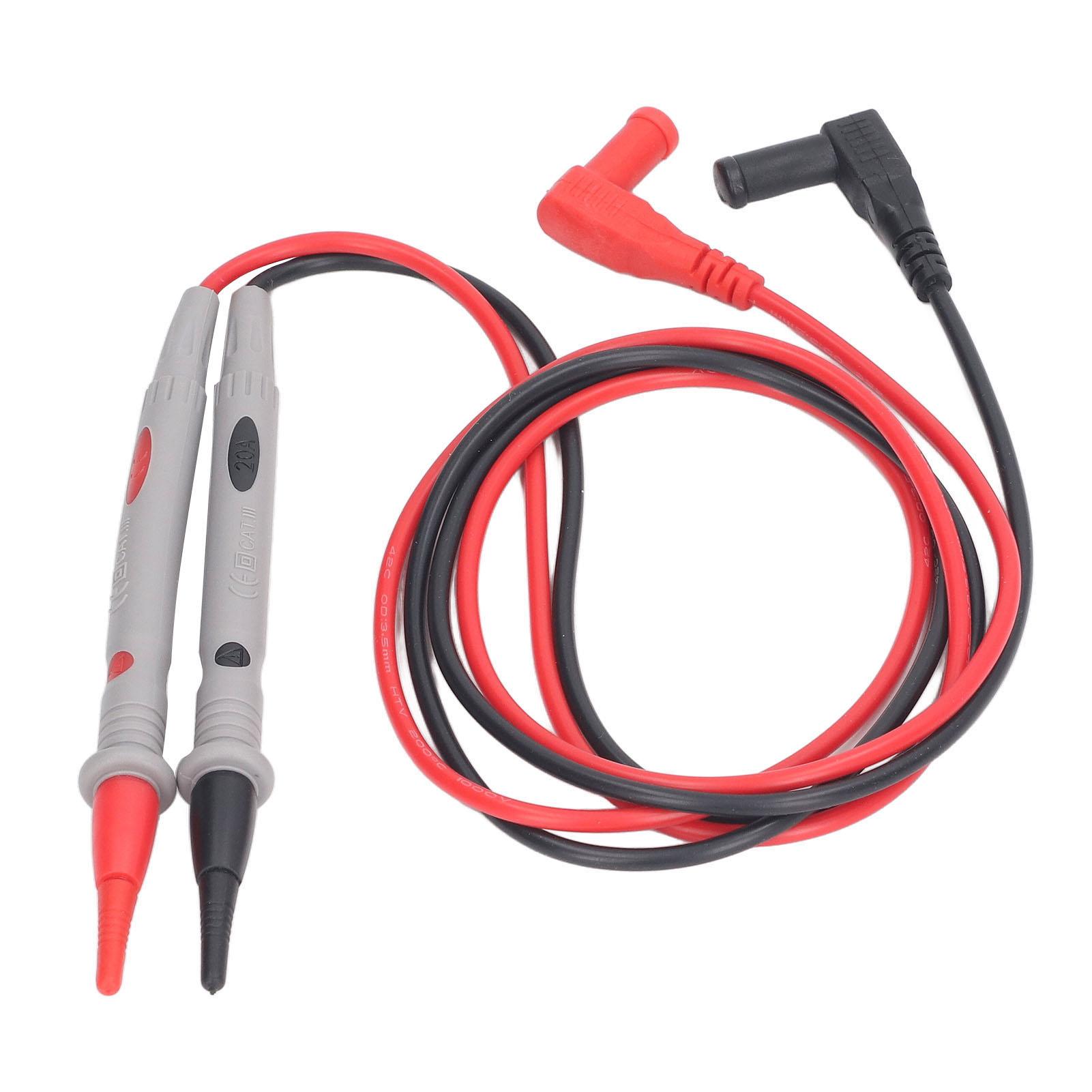 

2Pcs Universal Digital Multimeter Banana Plug Test Pen Silicone Frost Resistant Common Tip Test