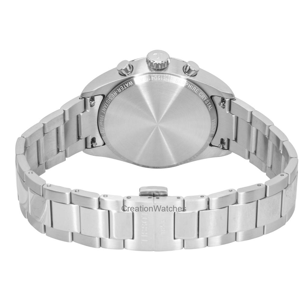 Tissot PR 100 Chronograph Stainless Steel Ice Blue Dial Quartz T150.417.11.351.00 100M Men's Watch