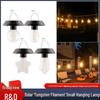 Outdoor Solar Pendant Light: Retro Rainproof Garden Balcony Lamp for Nighttime Ambiance
