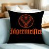 Jagermeister-R Logo-O Pillow Case Square Double-Sided Sofa Cushion Cover Bedroom Bedside Pillow Gift