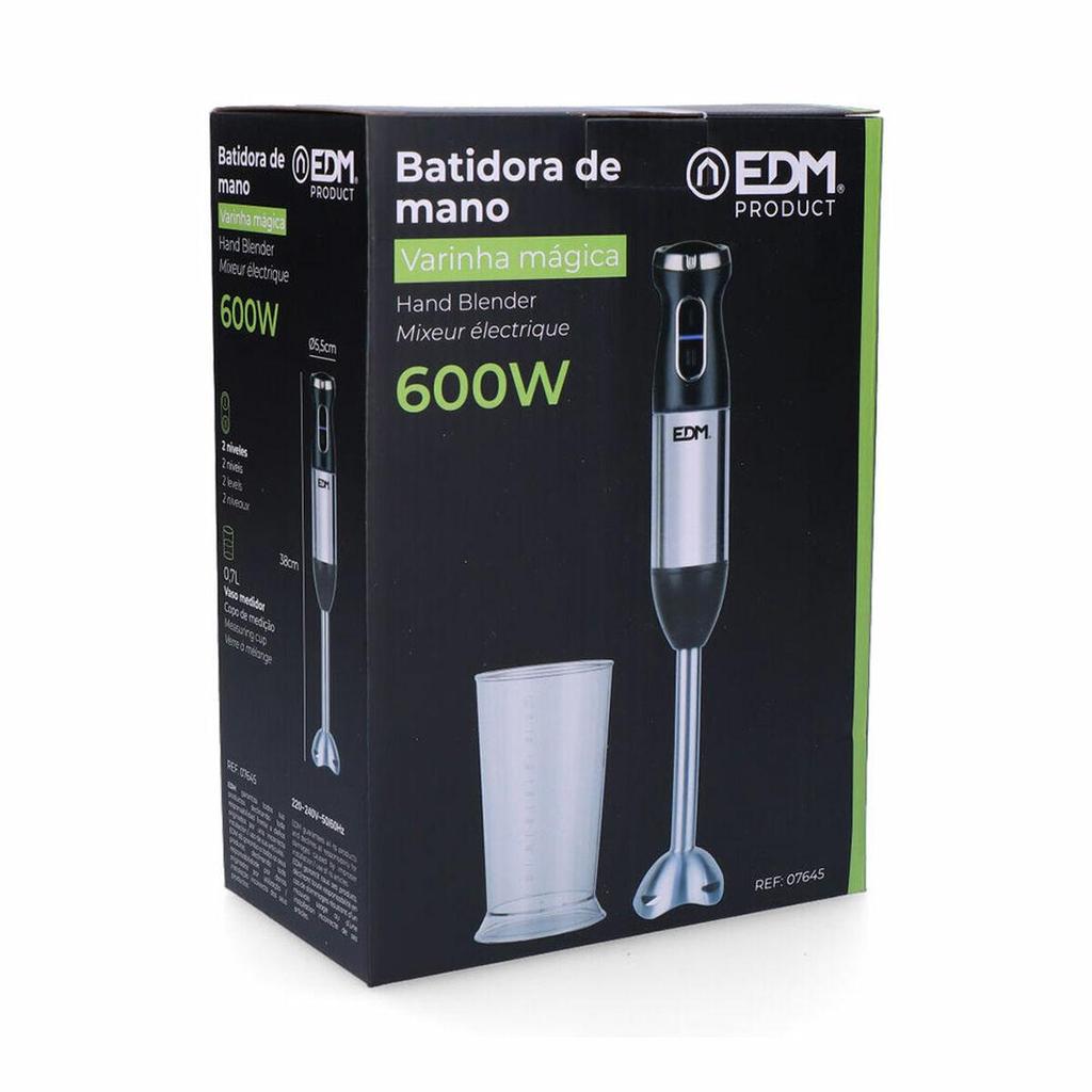 Edm 07645 hand blender 600W black/silver