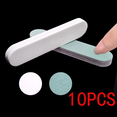 10pcs Nail File Sanpaper File Orange Stick Nail Buffer Block Professional Sand Paper Trimmer Polish Manicure Tool