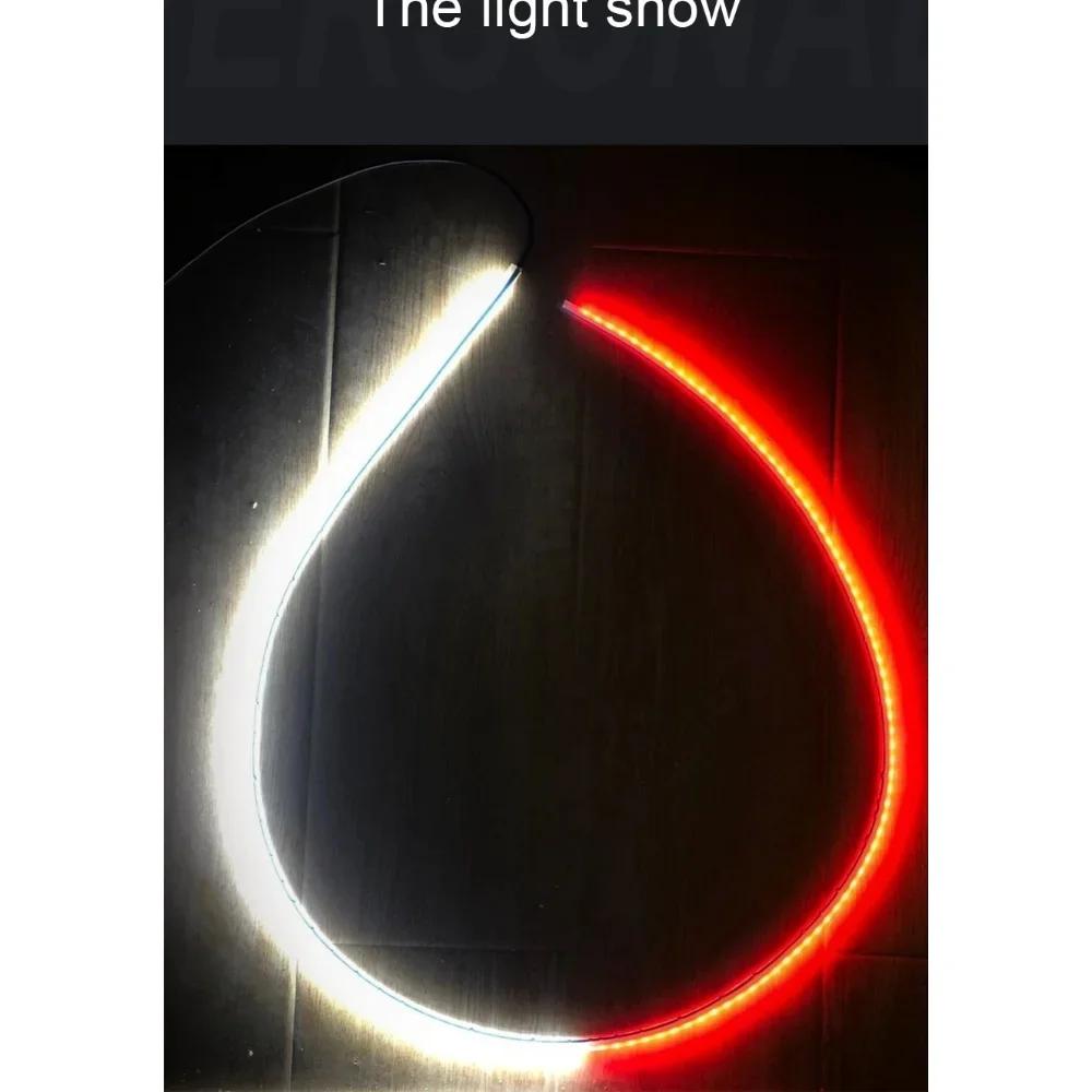 LED Strip Car Door Warning Light 120cm Ambient Atmosphere Lamp Welcome Decoration Auto Safety Accessories For Cars
