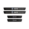 1/4/5Pcs Leather Car Door Sill Protector Carbon Fiber Sill Strip For BMW 50th G07 G06 G02 G01 F48 F39 G42 G26 F01 F02 GT E48 i3 pdcr06