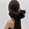 Korean Retro Bridal Ruffled Double-Layer Scrunchie Hair Accessory