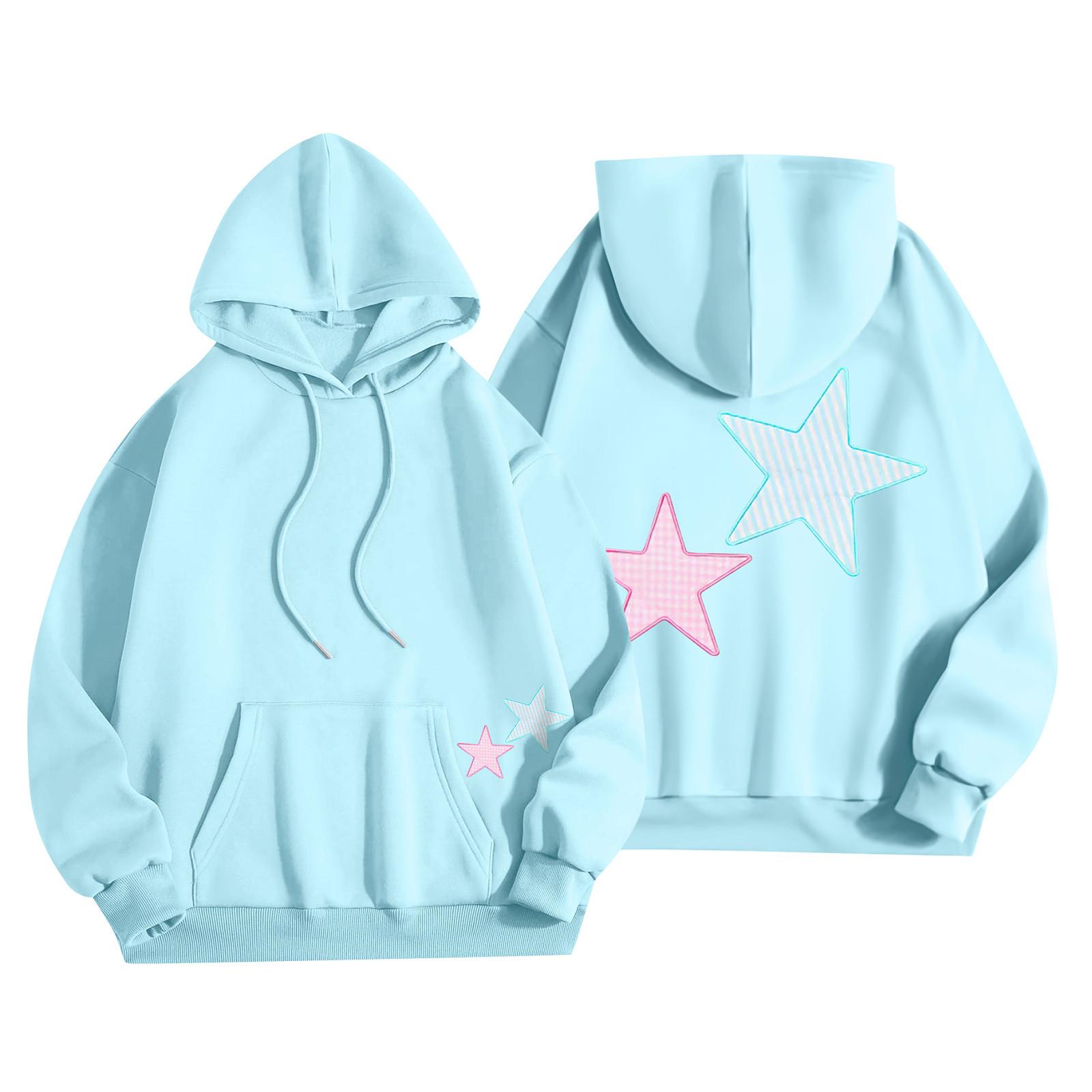 Толстовки для девочек-подростков с длинным рукавом и принтом букв — фото 8