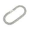 Alloy Round Gold Hip Hop Necklace Jewelry Cuban Chain Not Off Color Ribbon Diamond Men'S Necklace