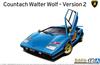 Aoshima Bunka Kyozai The Supercar 18 Wolf Countach 2 Plastic Plastic Model (AOSHIMA) No. 1/24 '76 Ver. Pre-Colored