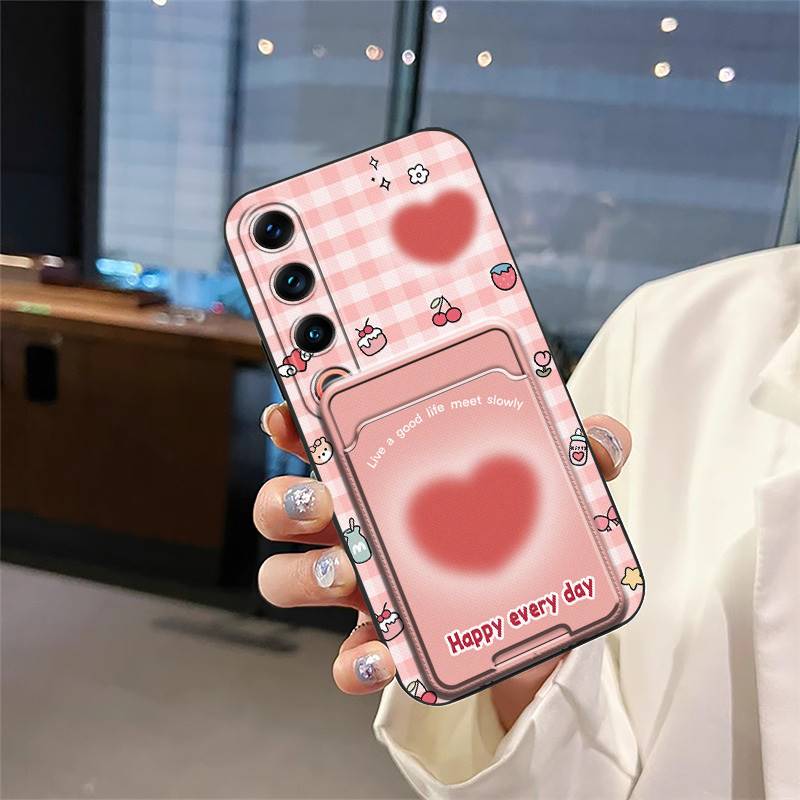 Back Cover Shockproof Phone Case For Meizu 21 Pro Card bag Waterproof TPU Cartoon Anti-dust Full wrap Anti-knock Cute