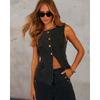 Fashion Denim Suit2025 New Women American Solid Loose Fashion Denim Suit Wide Leg Pants