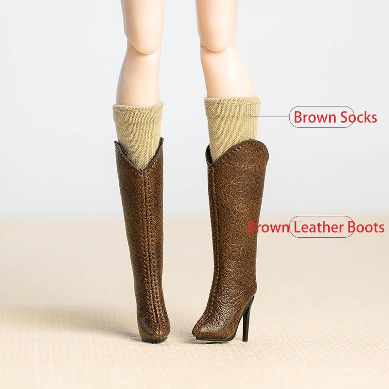 Supermodel Xianxian Toy Doll Shoes Handmade Boots Suede Knee-High Boots Fashion 1/6 Doll Shoes Toy Accessories For Fr2 30Cm Doll