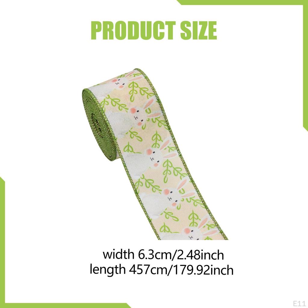 Easter Ribbon 15ft Length Spring Craft for Baskets Crafts Bow Decoration