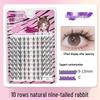 10-Row Autumn Leaf & Sunflower Faux Eyelashes - Flat, Glue-Free