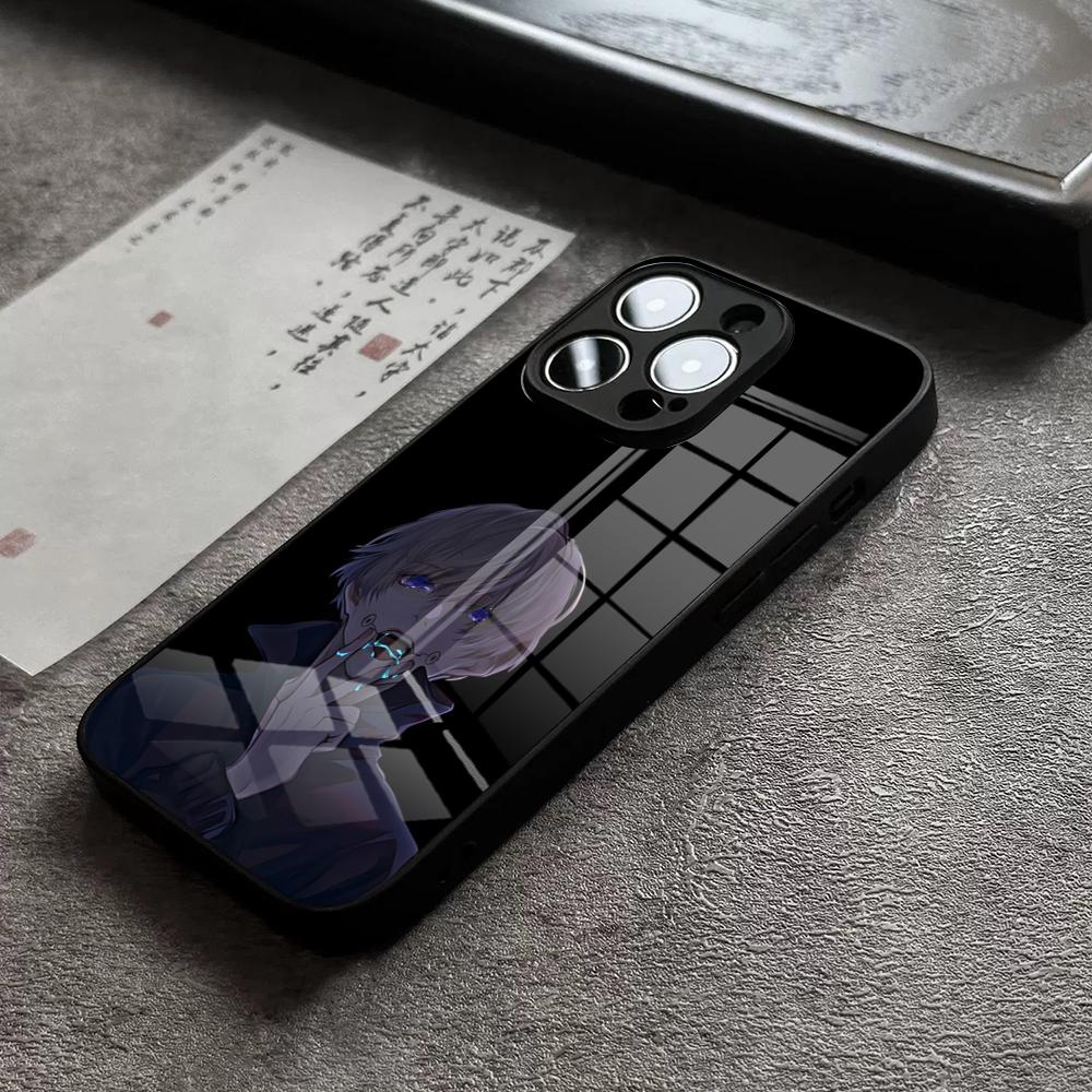 Jujutsu Kaisen Anime Inumaki Toge Phone Case For IPhone 16 Pro Max 15 Plus 14 Pro 12 11 13 Mini X XR XS Max 8 7 SE Glass Cover