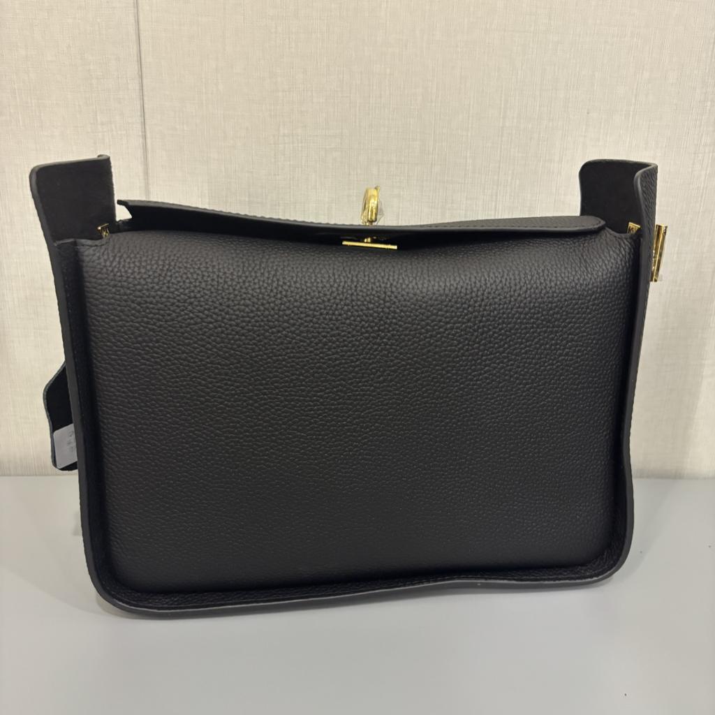 Luxury Designer Women Crossbody Bag Top Grain Genuine Cow Leather Large Capacity Shoulder Bag with Adjustable Wide Strap