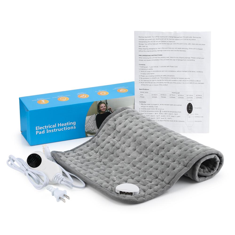 Electric Heating Pad & Blanket with 10-Level Heat Settings for Cross-Border Physiotherapy
