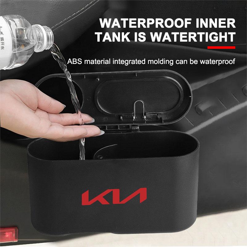 Car Trash Bin Hanging Vehicle Garbage Dust Case Storage Box For KIA Ceed Rio Sportage R K3 K4 K5 K6 XCEED KX3 SPORTAGE EV6