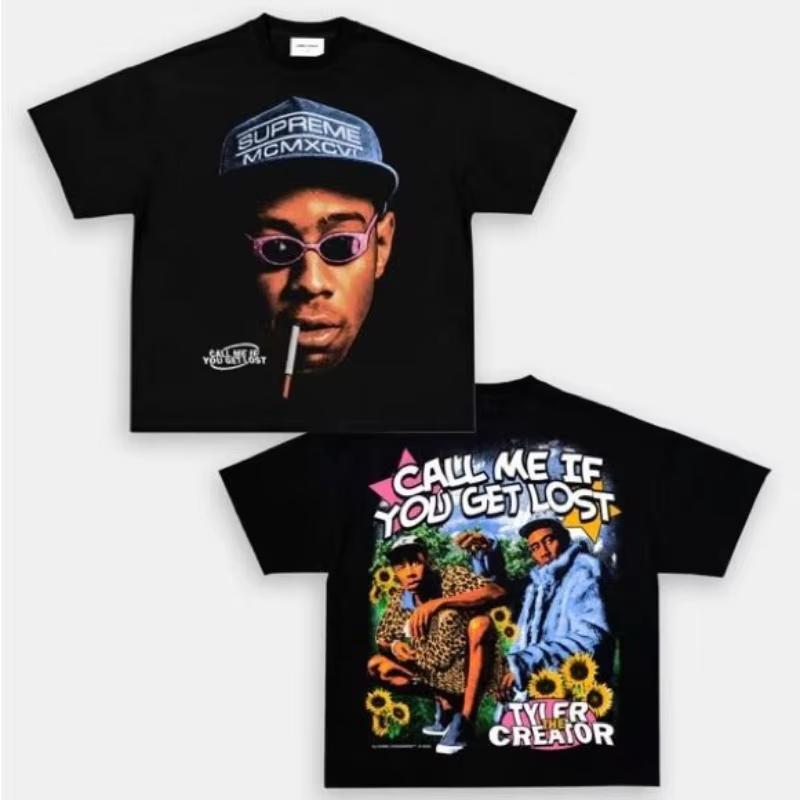 

American Loose Top Double-Sided Y2K Fashion Casual Logo Print Y2k Top Alphabet Print Street Harajuku Casual Oversized tops 4XL