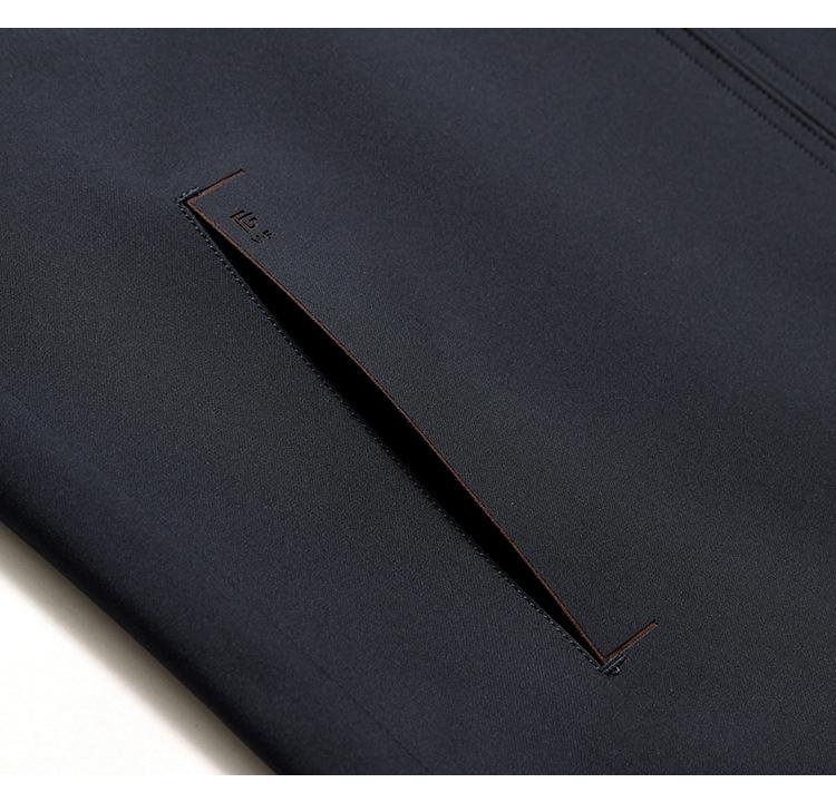 Men's Spring & Autumn 2025 Casual Lapel Jacket - Stylish Solid Color Fashion Coat for Middle-Aged and Young