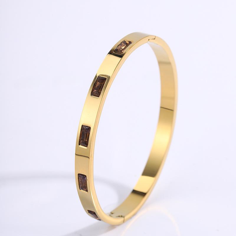 Starry Sky Silver Titanium Steel Bracelet for Women - High-End, Versatile, Full Diamond, Non-Fading Fashion Accessory