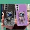 22 S 23 21 Quicksand Astronaut Holder Case For Samsung Galaxy S20 S21 Fe S22 S23 Plus Ultra S10 S9 S8 Silicone Cover Note 20 10