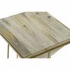 DKD Home Decor Mango Wood Metal Side Table
