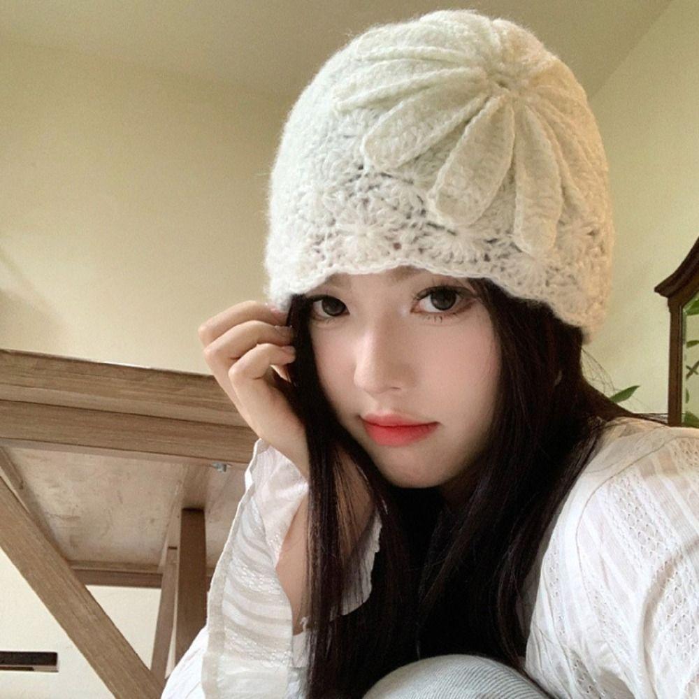 Bohemian Style Beanies Hat Thin Weave Cap Fashion Hollow Out Knitted Hat  Apparel Accessories