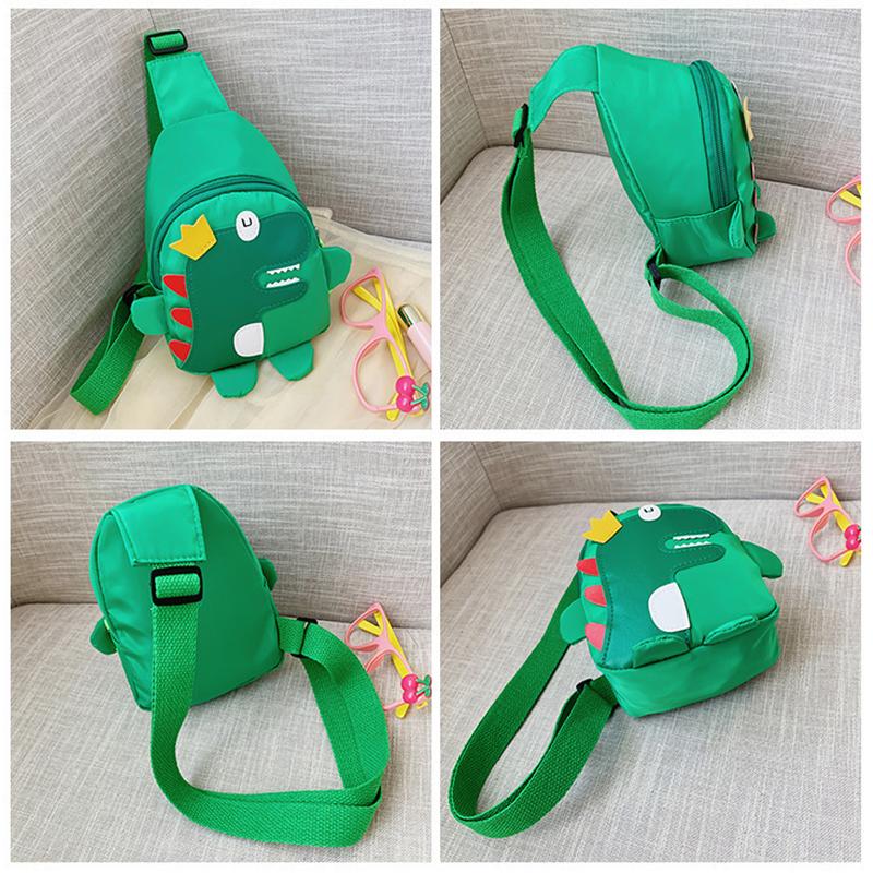 Desenhos animados dinossauro crossbody bolsas meninos meninas bonito crianças peito bolsas ombro mensageiro mochila de viagem para crianças