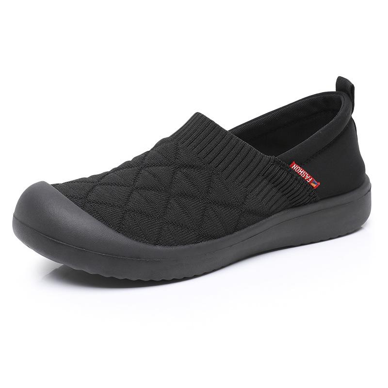Spring & Autumn Women's Non-Slip Flat Slip-On Shoes: Soft, Breathable, Casual Comfort