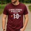 10 Spanien gegen Argentinien Grafikdruck Baumwoll-T-Shirt Unisex Unisex Unisex Rundhalsausschnitt Kurzarm Sportspiel Streetwear Tägliche Oberteile