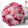 Pink Roses Automatic Folding Umbrella Compact 8 Rib Design, Unique Style, Suitable for Everyday Outdoor Use, Perfect Gift for Friends and Fa