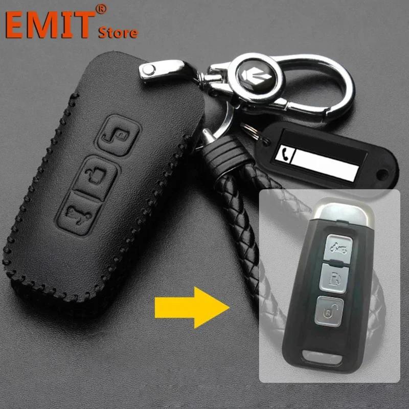 

Handmade Genuine Leather Motorcycle Key Case For Piaggio Beverly 400 Beverly400 Remote Cover Shell Keychain Fob Accessories for Piaggio