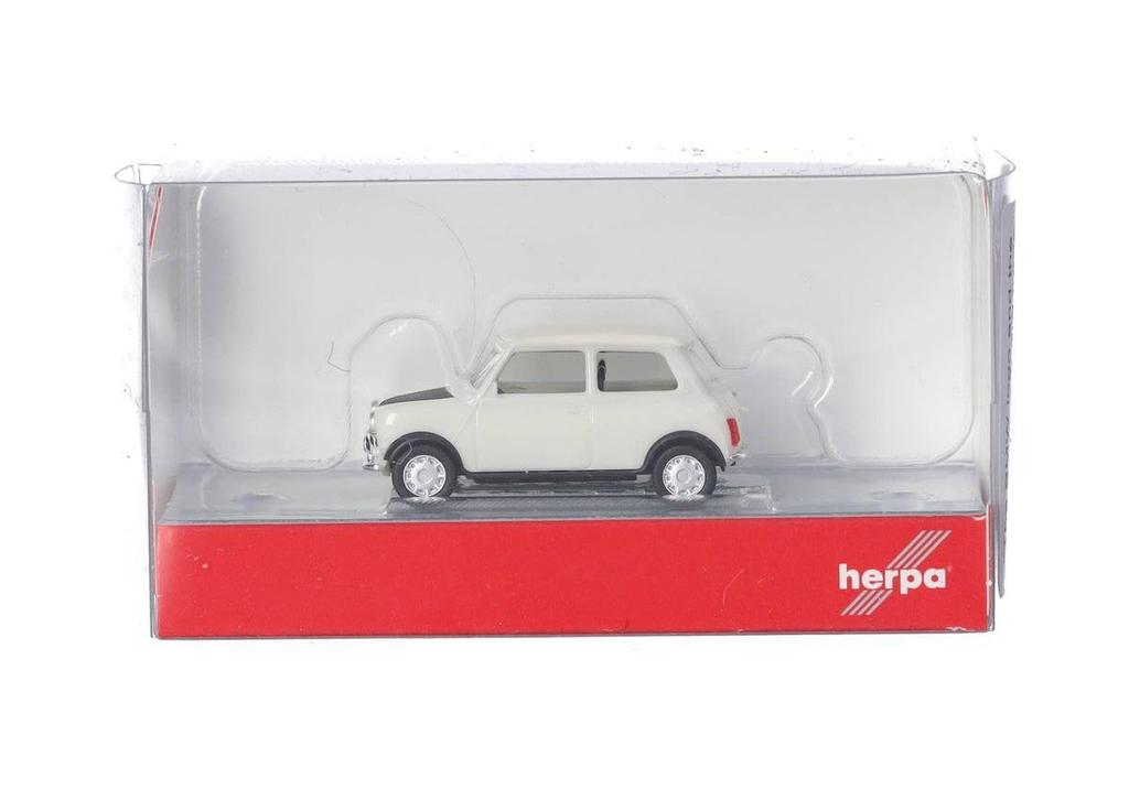 Helpa 1/87 Mini Cooper Mayfair RHD White MINI COOPER Mayfair HO Scale Die-Cast Model Car