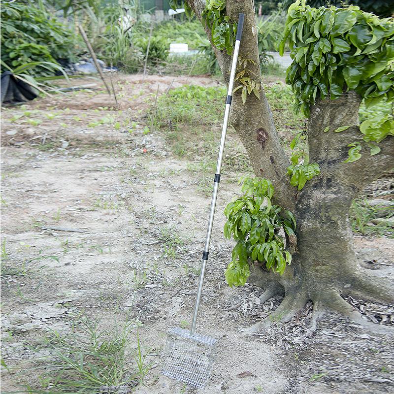 Multi-Purpose Stainless Steel Animal Manure Scoop,169cm Adjustable Pooper Shovel with Ergonomic Grip