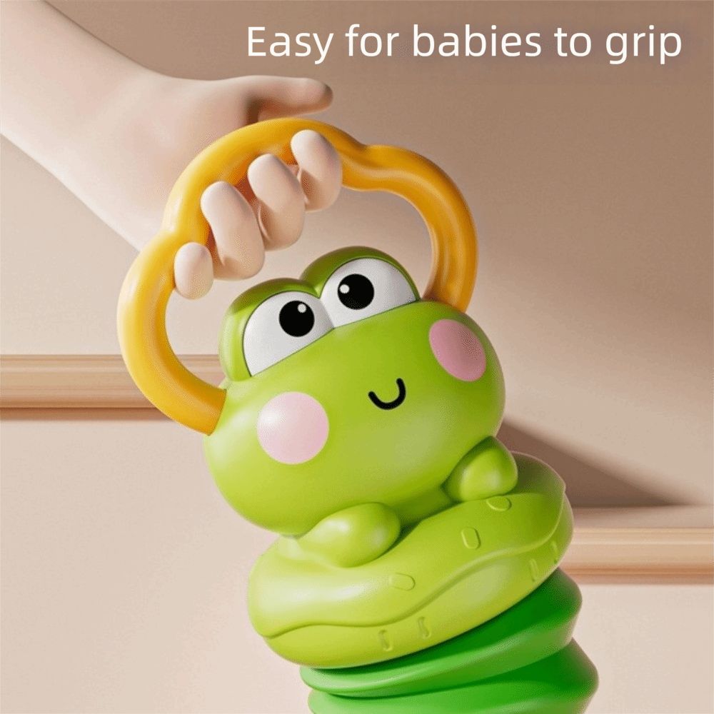 Cartoon Frog Musical Instrument Toy Handheld Early Educational Toy Accordion Toy  Early Education