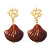 Summer Vacation Atmosphere Creative Design Conch Starfish Shell Earrings Fashionable Versatile Women's Models