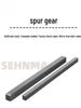 High-Frequency Quenched 1.5M Rack Spur Gear Pinion, 45 Steel, for Motor Machine Tool