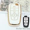 3 4 5 Button Car Key Cover For Ford Fusion Mondeo Mustang Explorer Edge Ecosport For Lincoln Mondeo Mkc Mkz Mkx Key Case For Car