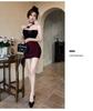 Elegant Halterneck Floral Bodycon Mini Dress with Pleated High-Waist