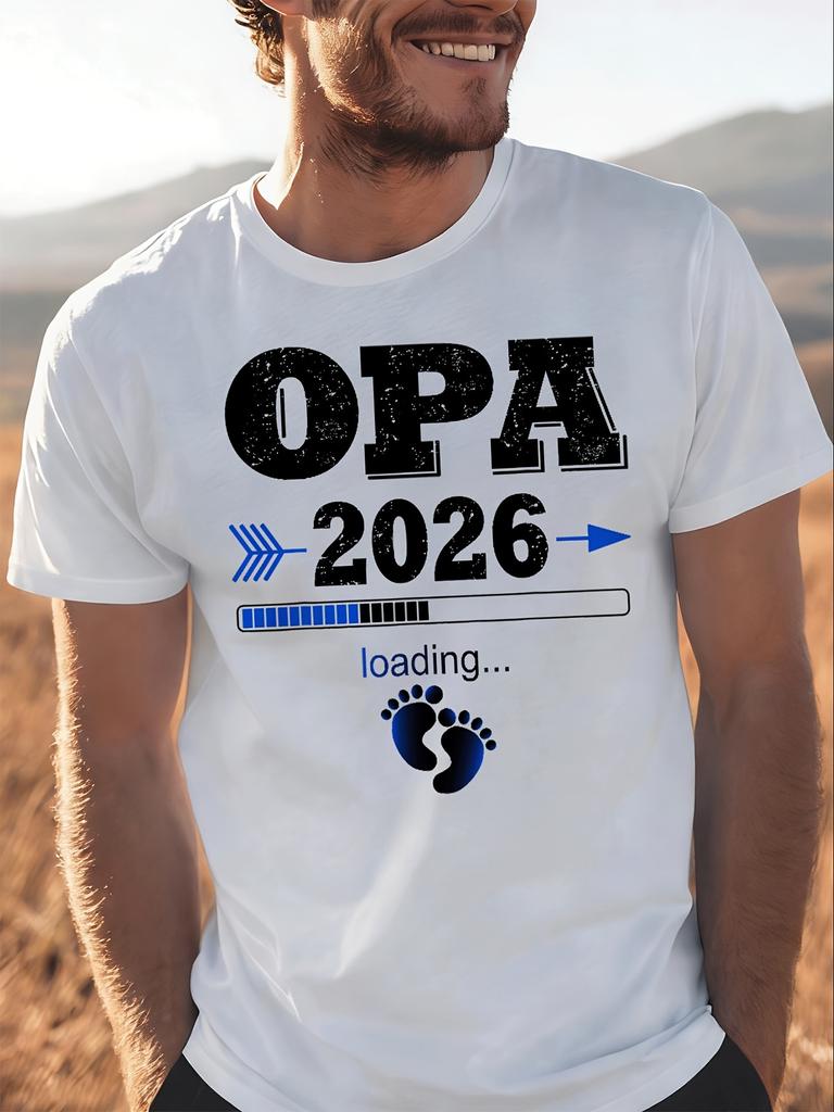 Mes Grandpa 2026 Loading Expectant Grandpa Offspring For Unisex Unisex Unisex All Season Funny 180g Unisex All TShirt