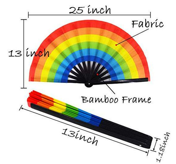 Großer Bambus Kung Fu Tanzfächer - 33CM Klingende Aufführungsprop